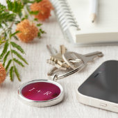 Roze achtergrond sleutelhanger (Zijkant)