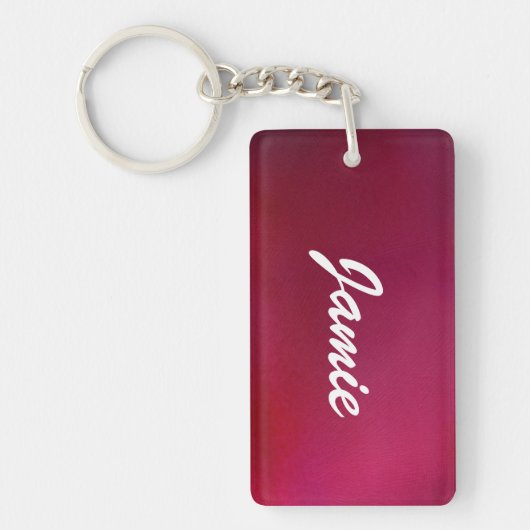 Roze achtergrond sleutelhanger (Voorkant)