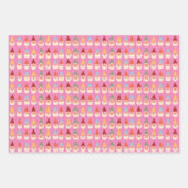 Roze achtergrond voor tuingnomen inpakpapier vel (Voorkant)