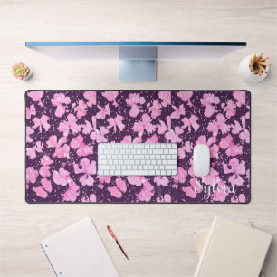 Roze Acryl Verf Bloemblaadjes Bureaumat