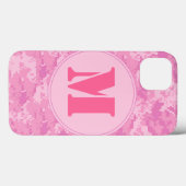 Roze ACU Camo Camouflage Girly Monogram IPAD Case (Achterkant (horizontaal))