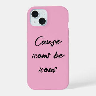 Roze Aesthetische iPhone 15 Pro Hoesje