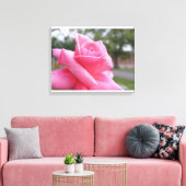 Roze afbeelding canvas afdruk (Insitu (Woonkamer))