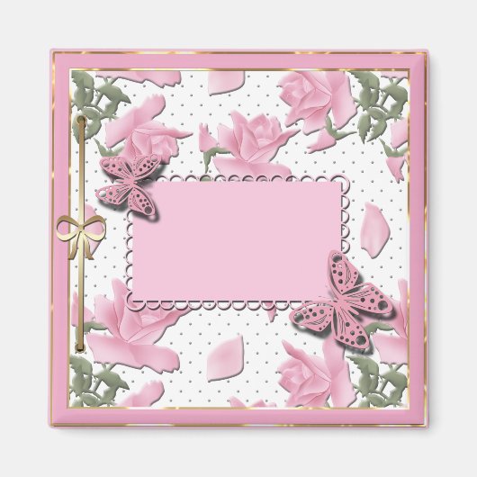 Roze afdekking magneet (Voorkant)