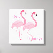 Roze afdruk van Flamingo Canvas (Voorkant)