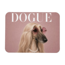 Roze Afghaanse Windhond Hond Covergirl