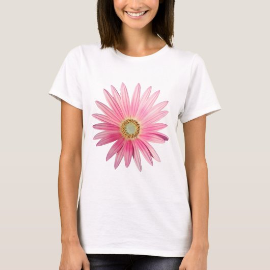 Roze African Daisy T-shirt (Voorkant)