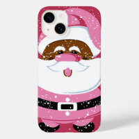 Roze Afrikaans-Amerikaanse Kerstman Kerstmis