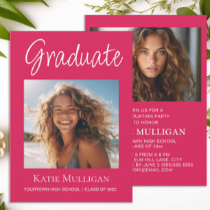 Roze Afstuderen 2 Foto Graduation Party