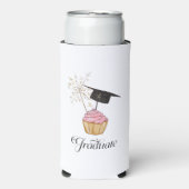 Roze Afstuderen Cupcake Afstuderen (Seltzer Voorkant)
