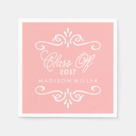 roze | Afstuderen Napkins Servet