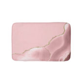 Roze Agate Goud Glitter Badmat (Voorkant)