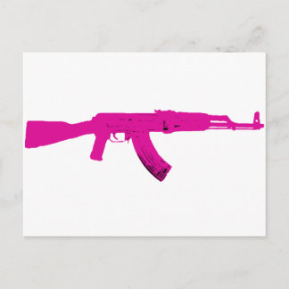 Roze AK-47 Briefkaart