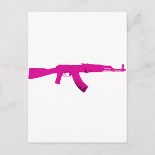 Roze AK-47 Briefkaart