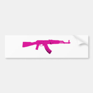 Roze AK-47 Bumpersticker