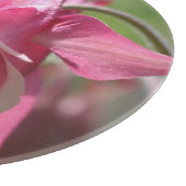 Roze Akelei Bloem Snijplank (Hoek)