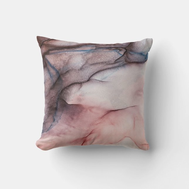 Roze alcohol inkt kussen (Voorkant)