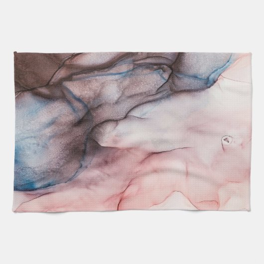 Roze alcohol inkt theedoek (Horizontaal)