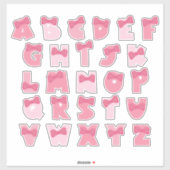 ROZE ALFABET STICKER (Vel)