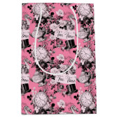 Roze  Alice Teatime Medium Cadeauzakje (Voorkant)