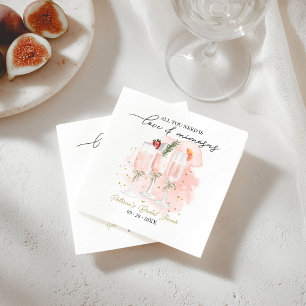Roze Alles Wat Je Nodig Hebt Is Liefde & Mimosas B Servet