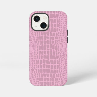 roze alligator krokodillenleer iPhone 13 mini hoesje
