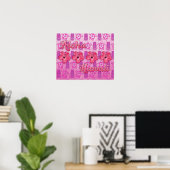 Roze Aloha Hawaii Poster (Thuiskantoor)
