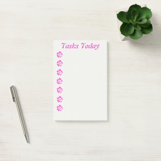 Roze Aloha takenlijst Post-it® Notes (Kantoor)