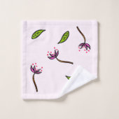 Roze als coupé bad handdoek (Wasdoekje)