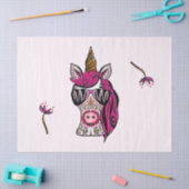 Roze als coupé tissuepapier (Craft)