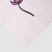 Roze als coupé tissuepapier (Detail)