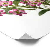 Roze Alyssum Bloemenkunst Print Poster (Hoek)
