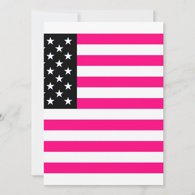 roze amerikaanse vlag (Voorkant)