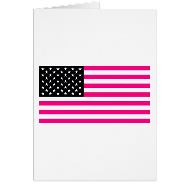 roze amerikaanse vlag (Voorkant)