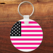roze amerikaanse vlag sleutelhanger (Voorkant)