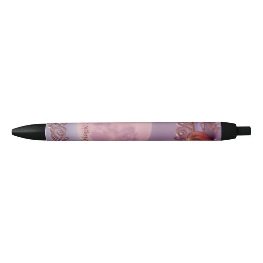 Roze Amethyst Zwarte Inkt Pen (Voorkant)