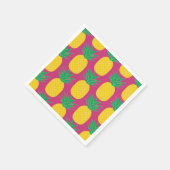 Roze anananas Tropisch Servetten (Hoek)