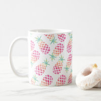 Roze Ananas aquarel mok