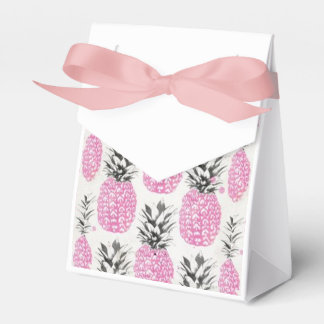 Roze Ananas Favor Ribbon Box Bedankdoosjes