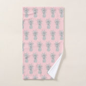 Roze ananas tropisch patroon bad handdoek (Handdoek)