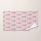 Roze ananas tropisch patroon bad handdoek (Handdoek)