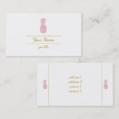 roze ananas visitekaartje (Voorkant / Achterkant)