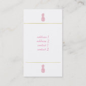 roze ananas visitekaartje (Achterkant)