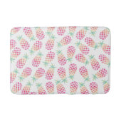 Roze Ananas waterverf badmat (Voorkant)