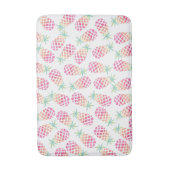 Roze Ananas waterverf badmat (Voorkant Verticaal)