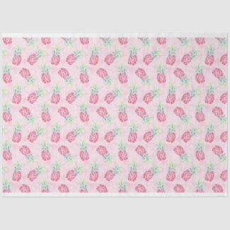 Roze ananas Waterverf Weefsel & Craft Paper Tissuepapier