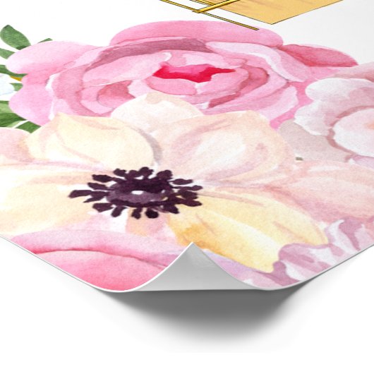 Roze Anand Karaj welkomstbord Poster (Hoek)