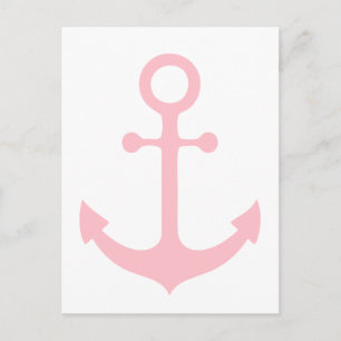 Roze Anchor Briefkaart