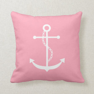 Roze Anchor Kussen