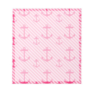 Roze Anchor Pattern Notitieblok